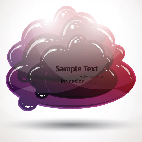 free vector Crystal clear graphics vector 5 cloud
